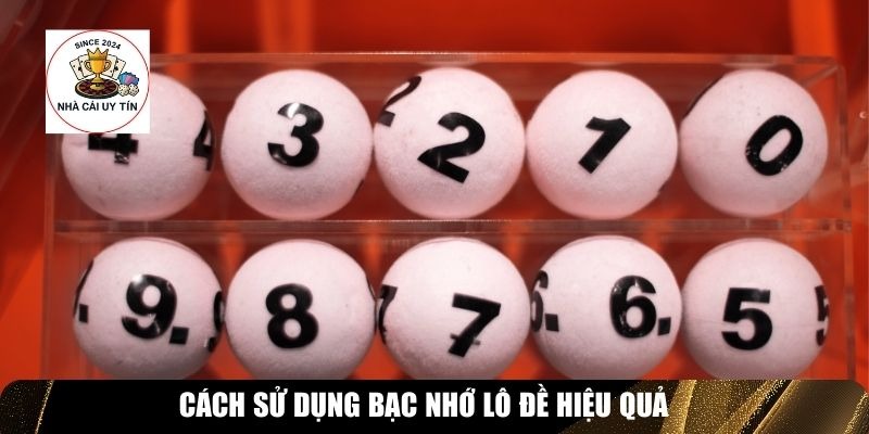 C&aacute;ch sử dụng bạc nhớ l&ocirc; đề hiệu quả